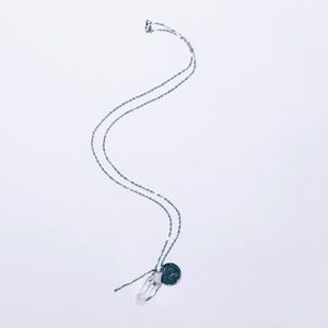 Handmade Crystal & Coin Necklace